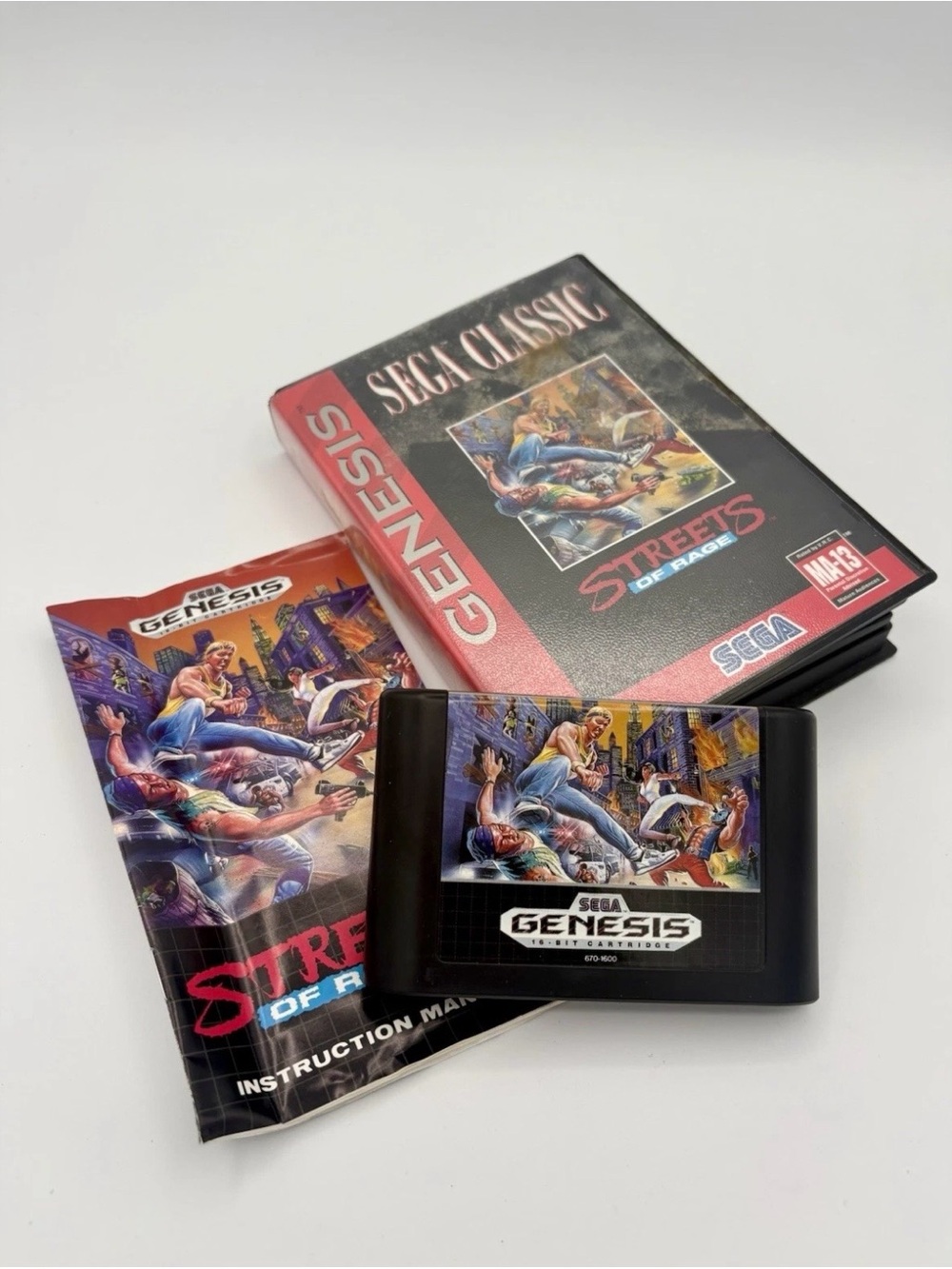 Streets of Rage Sega Genesis Games 1991 CIB w/ Manual